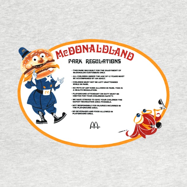 McDonaldland Park Regulations by dumb stuff, fun stuff